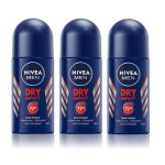 NIVEA Dry Impact Roll-on For Men, 72h- 50ml (Pack Of 3) - Image 3
