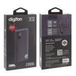 X2 20,000mAh Fast Charging 12W Power Bank - Dual USB-A & USB-C Ports | Sleek & Portable Design - digifon