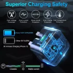 USB-C PD Fast Charger Adaptor UK Socket 20W For iPhone 14 13 12 Pro Max - Image 10